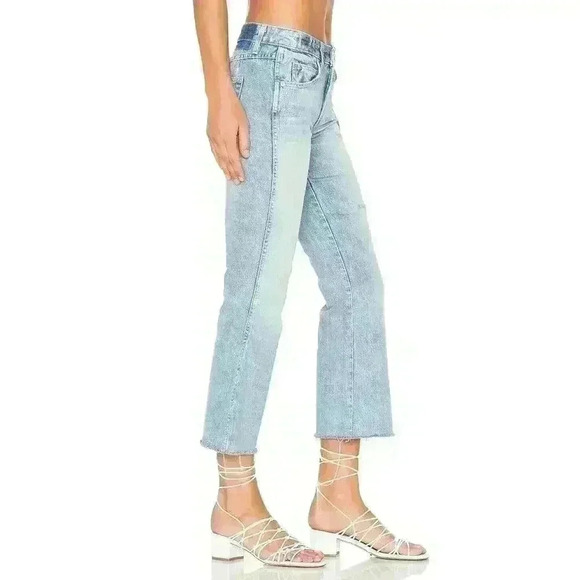 AMO KICK CROP SWEET CHEEKS MIDRISE JEAN SIZE 30 - Picture 2 of 7